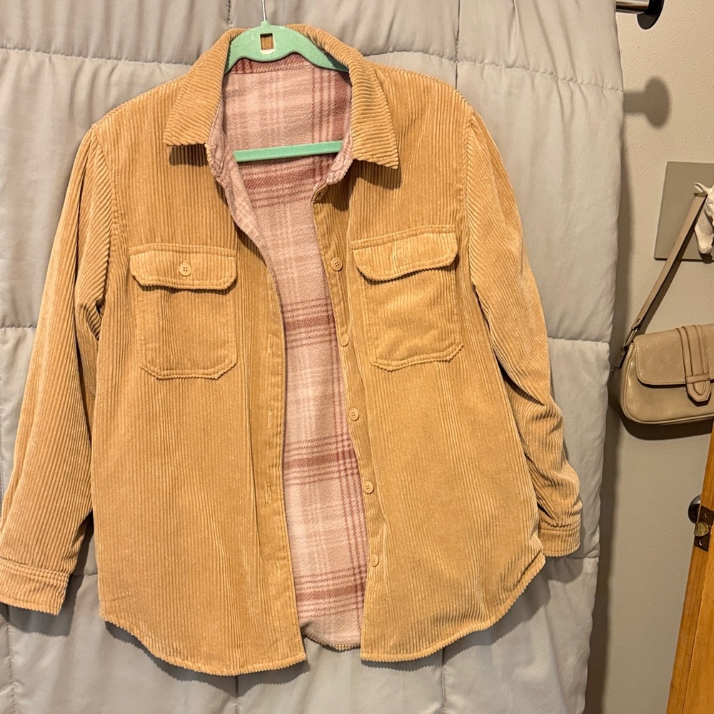 Women's Tan Corduroy Jacket